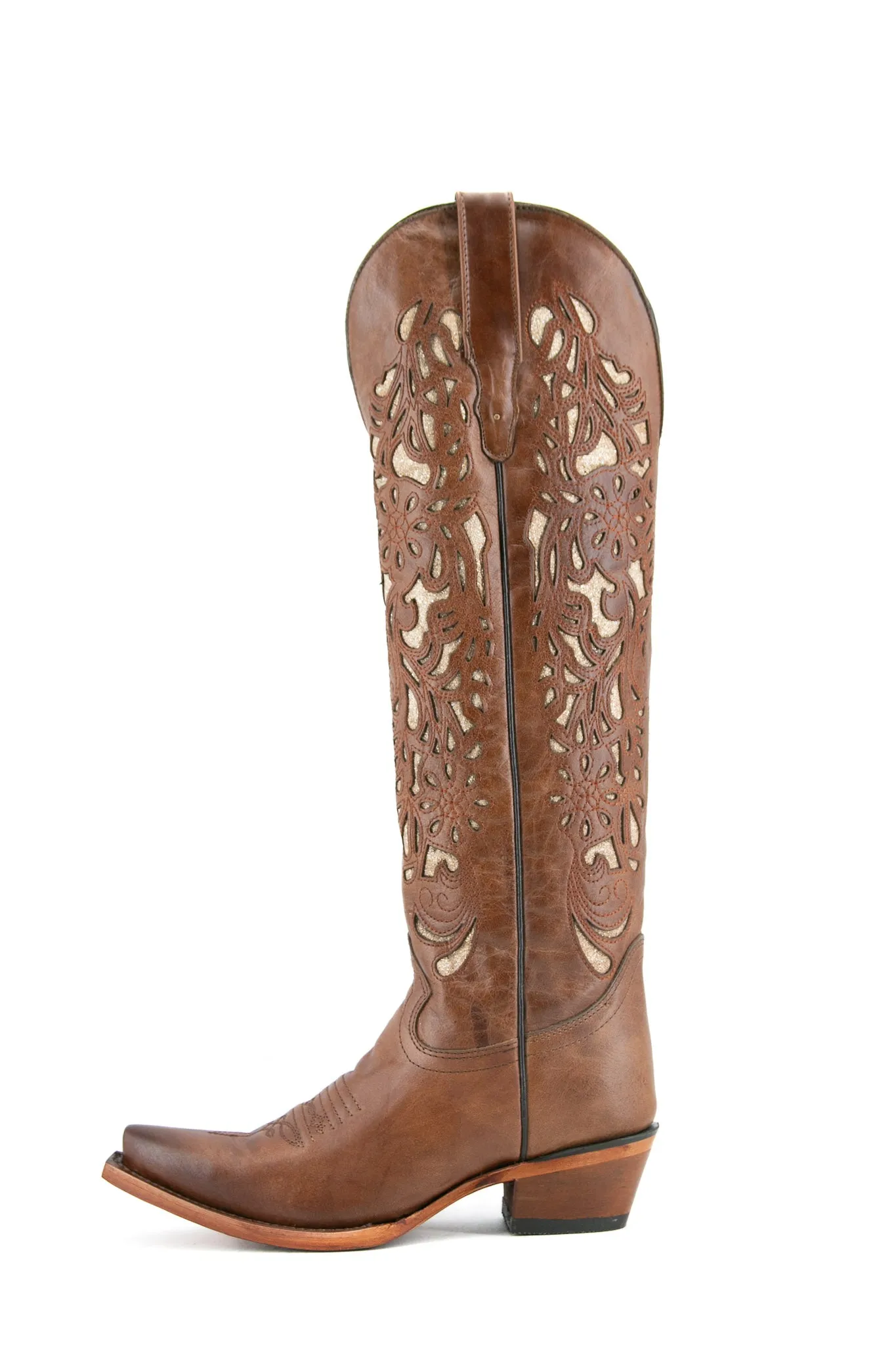 Alexa Miel Laser Tall Snip Toe Cowgirl Boot