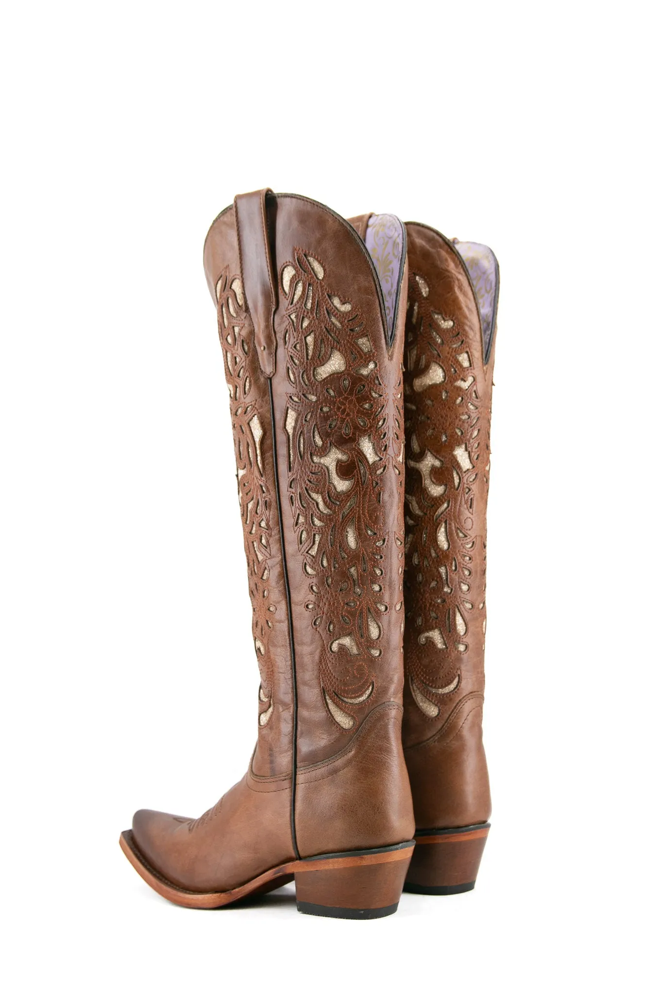 Alexa Miel Laser Tall Snip Toe Cowgirl Boot