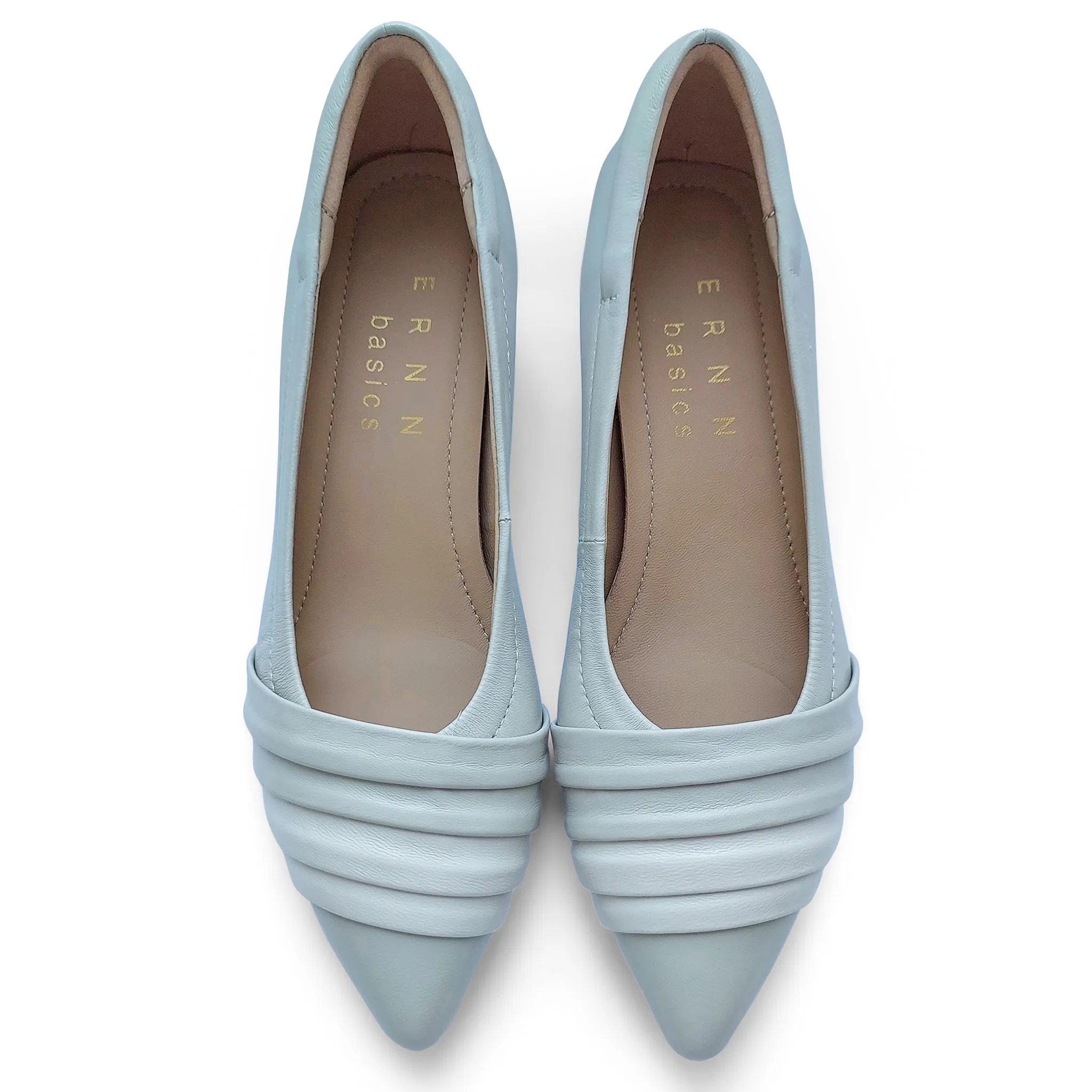 Anne Signature lambskin pumps with pleats