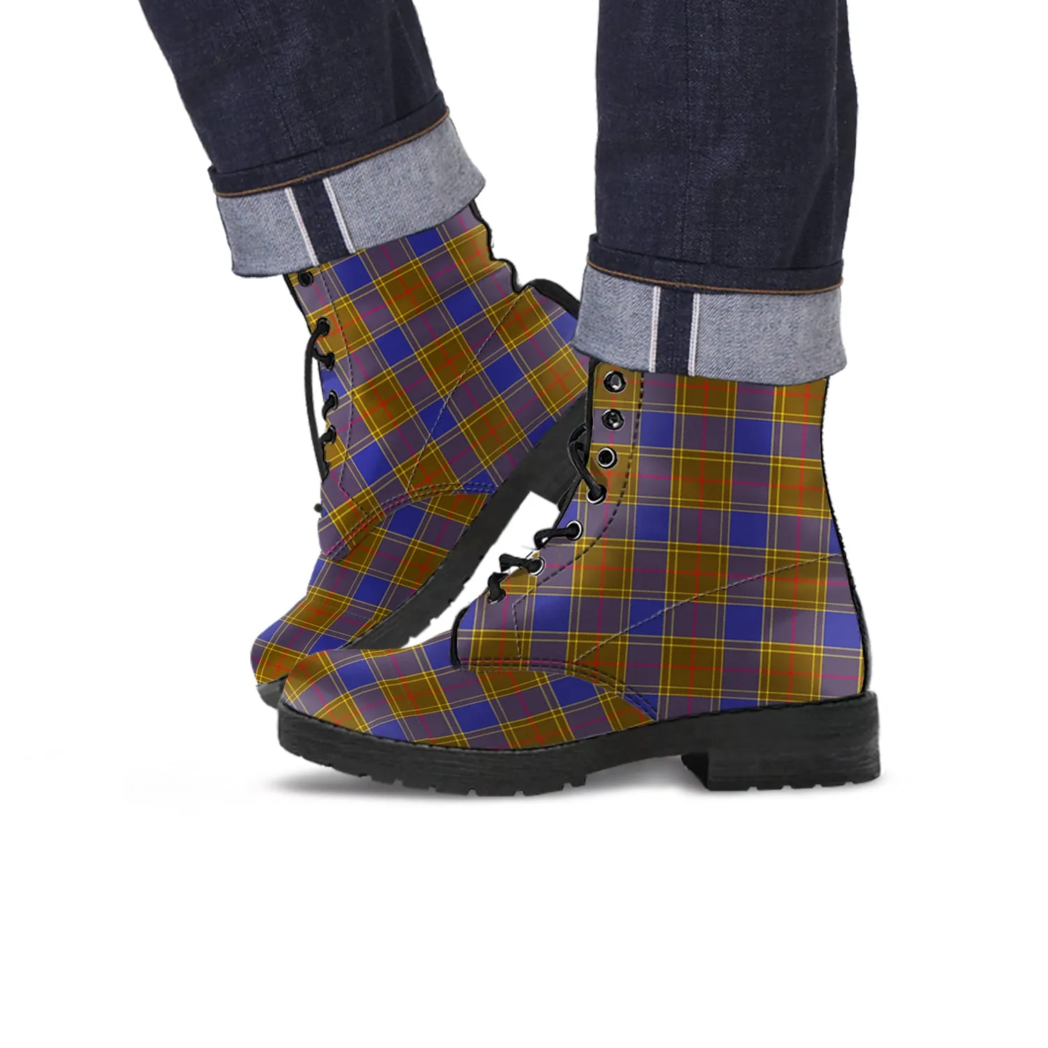 Balfour Tartan Leather Boots