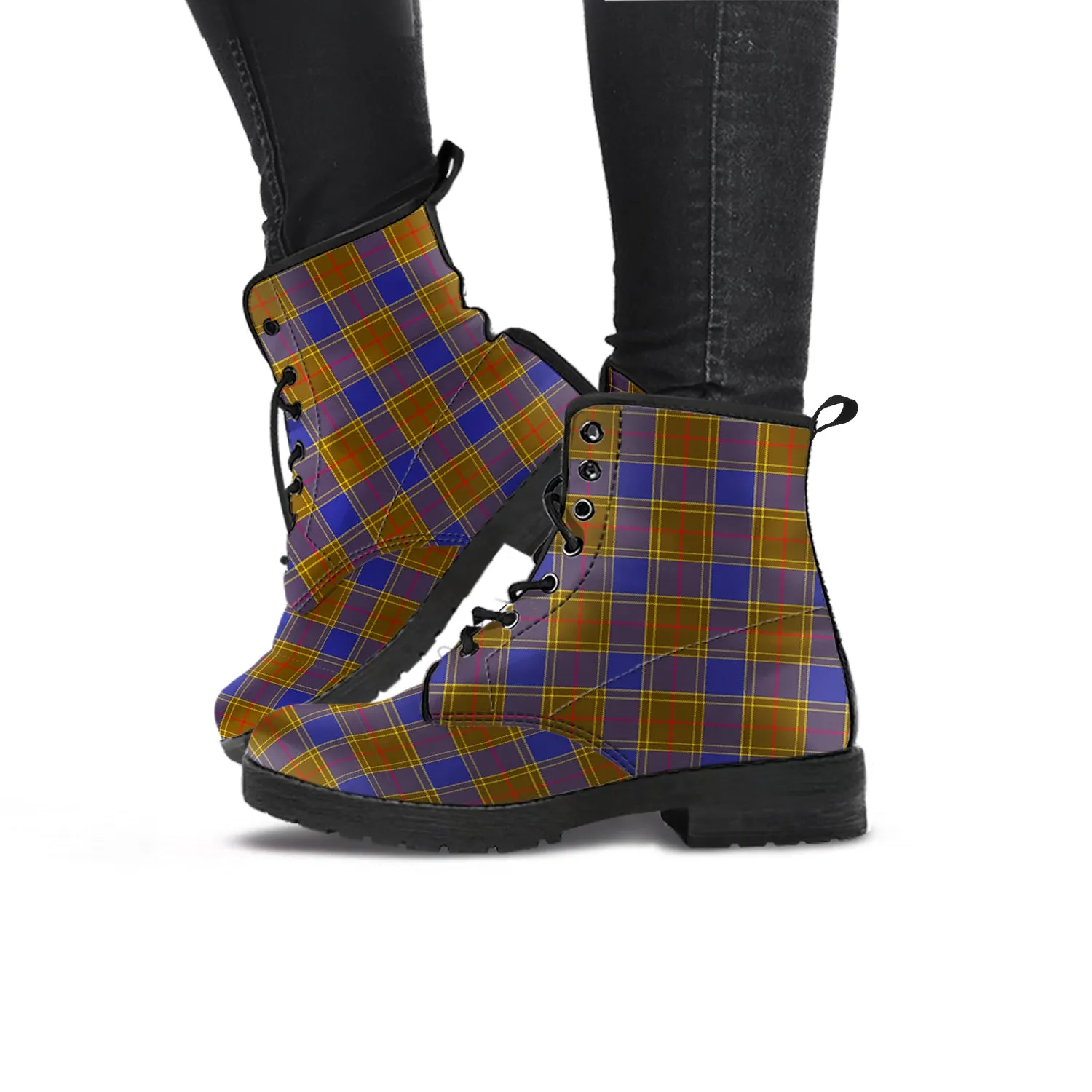 Balfour Tartan Leather Boots