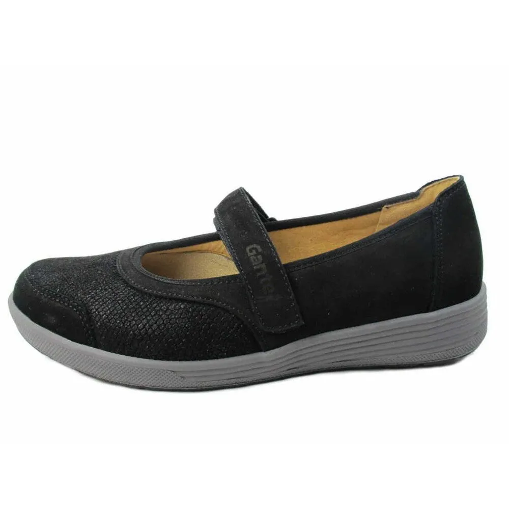 Ballet flats with strap Ganter, black