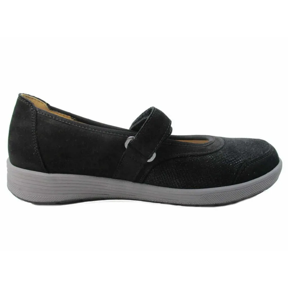 Ballet flats with strap Ganter, black