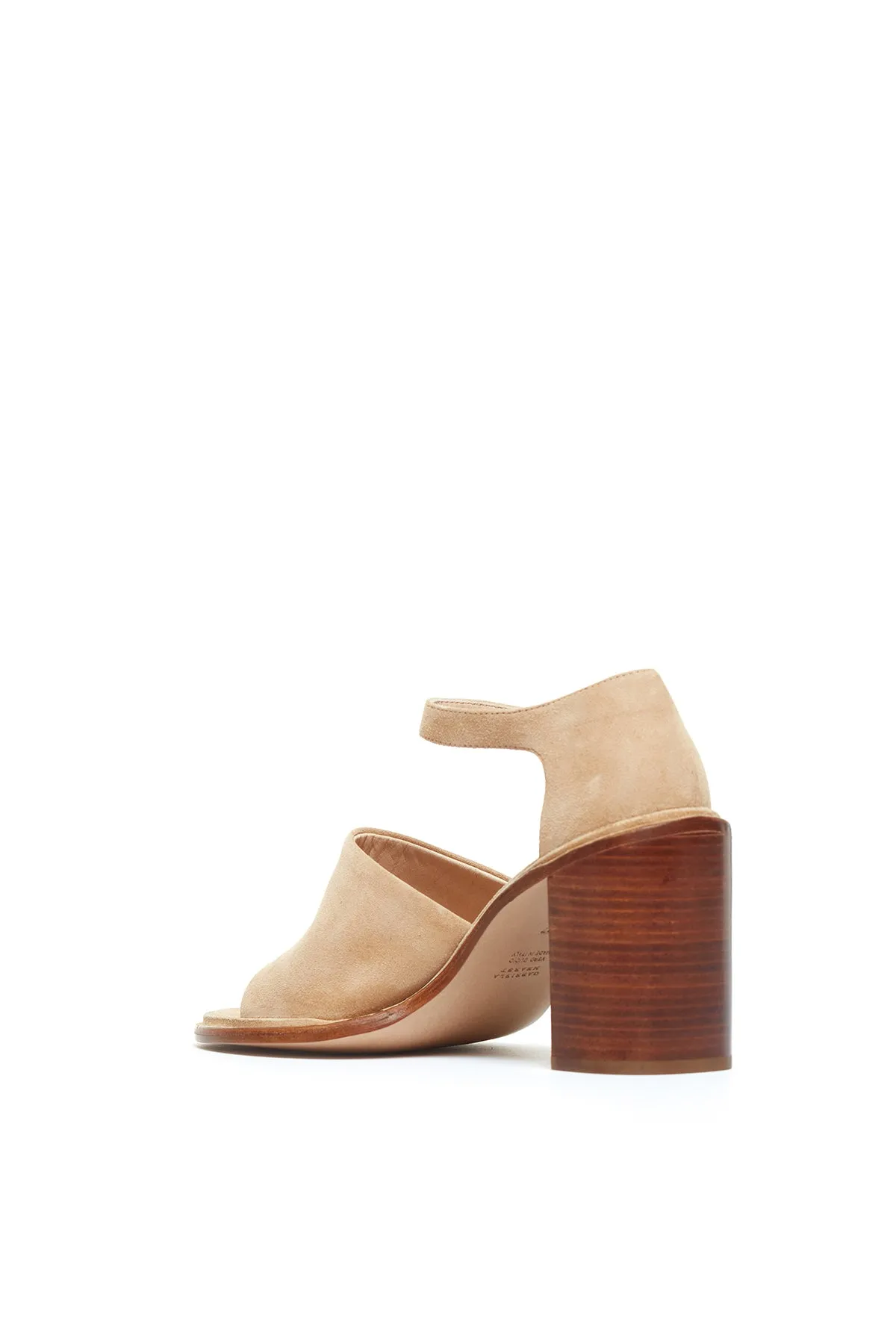 Beau Heel in Beige Suede