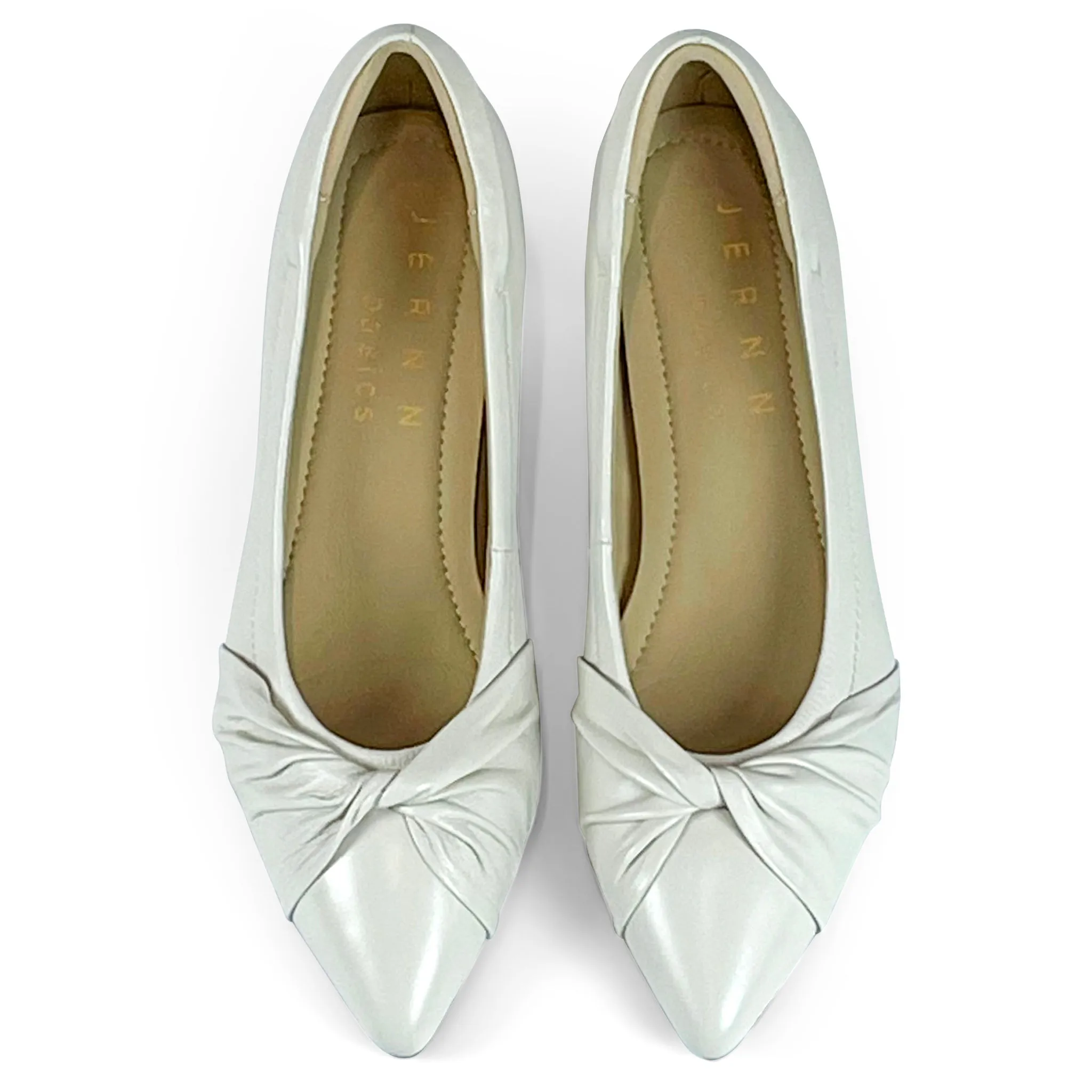 Bennett Signature lambskin pumps with twisted gathers