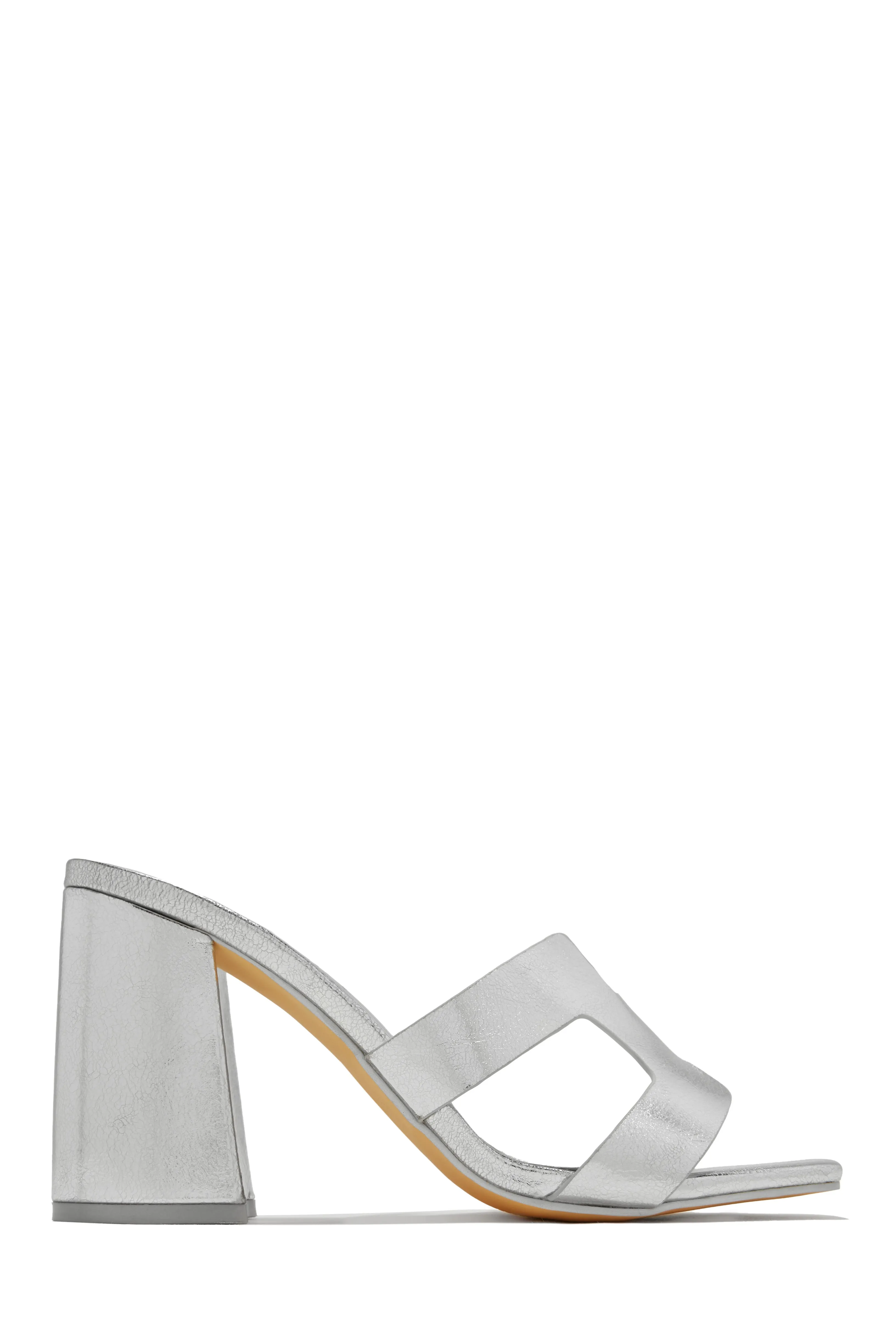 Bianka Block Mid Heels - Gold