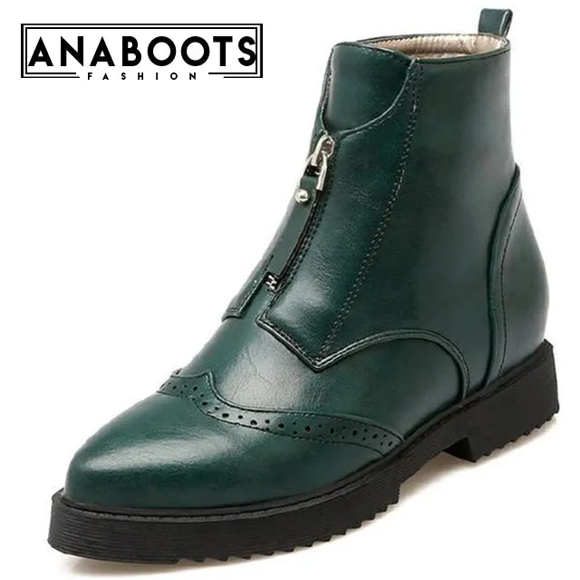 Brogue Ankle Martin Boots