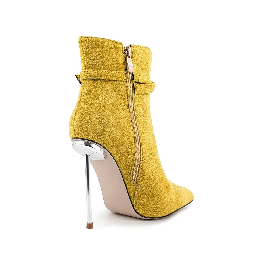 Chic Pointed Toe Stiletto Ankle Boots