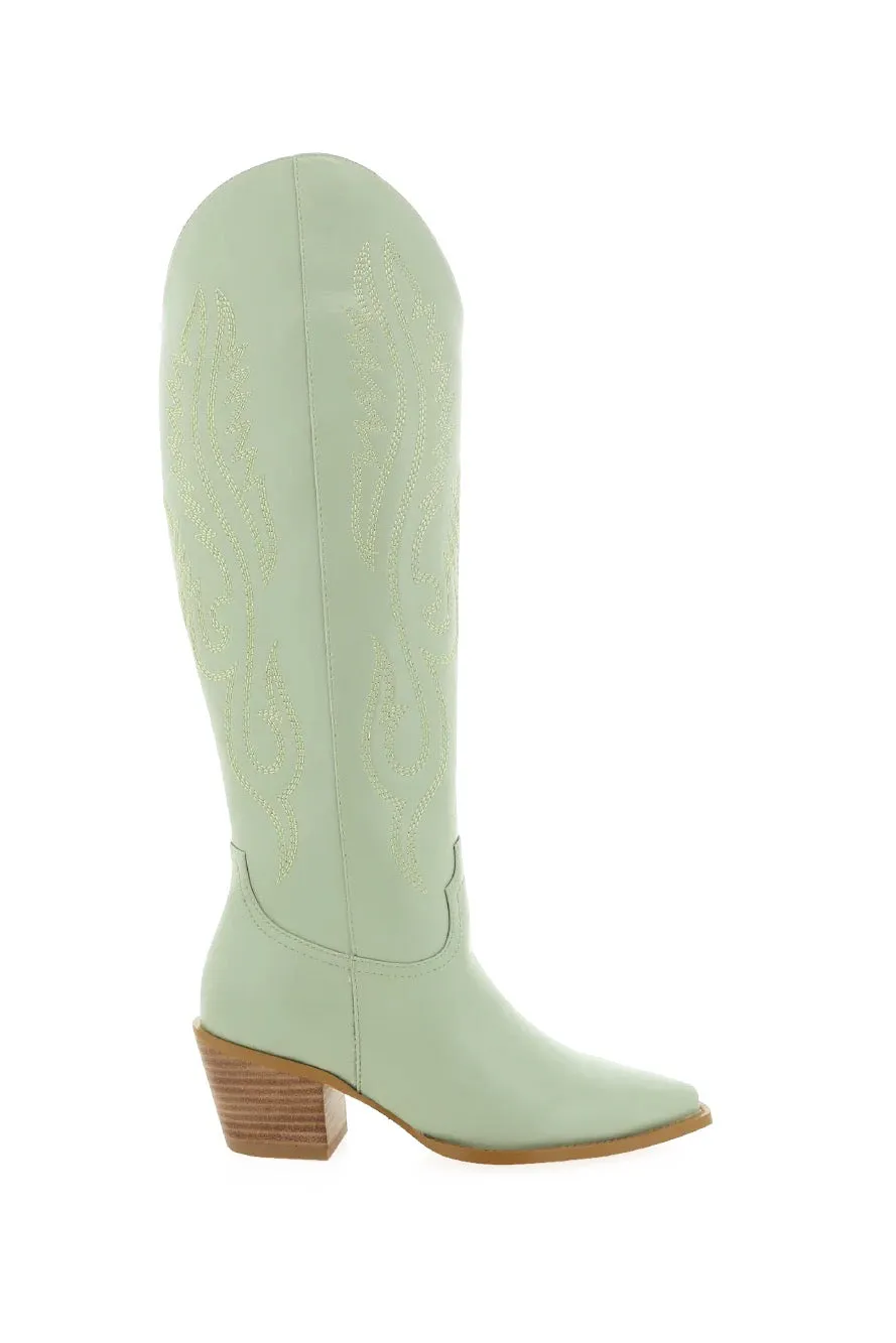 Darius Western Boot ~ Mint