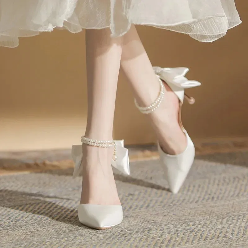 Darling Delicate Butterfly Pointed Toe Heels