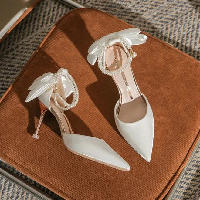 Darling Delicate Butterfly Pointed Toe Heels