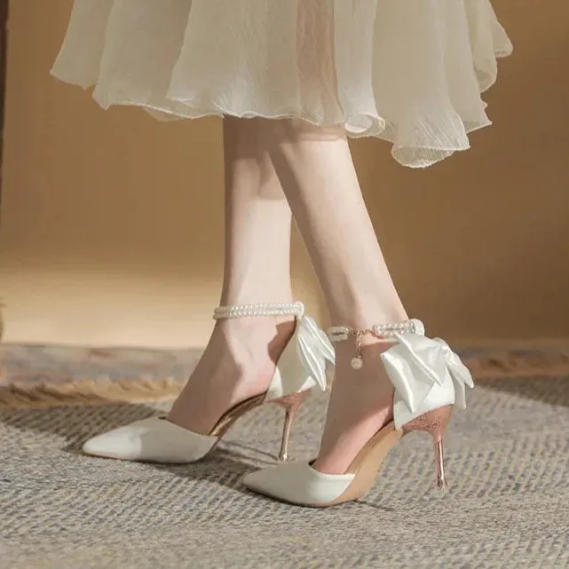 Darling Delicate Butterfly Pointed Toe Heels