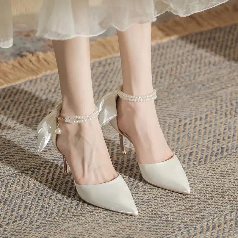 Darling Delicate Butterfly Pointed Toe Heels