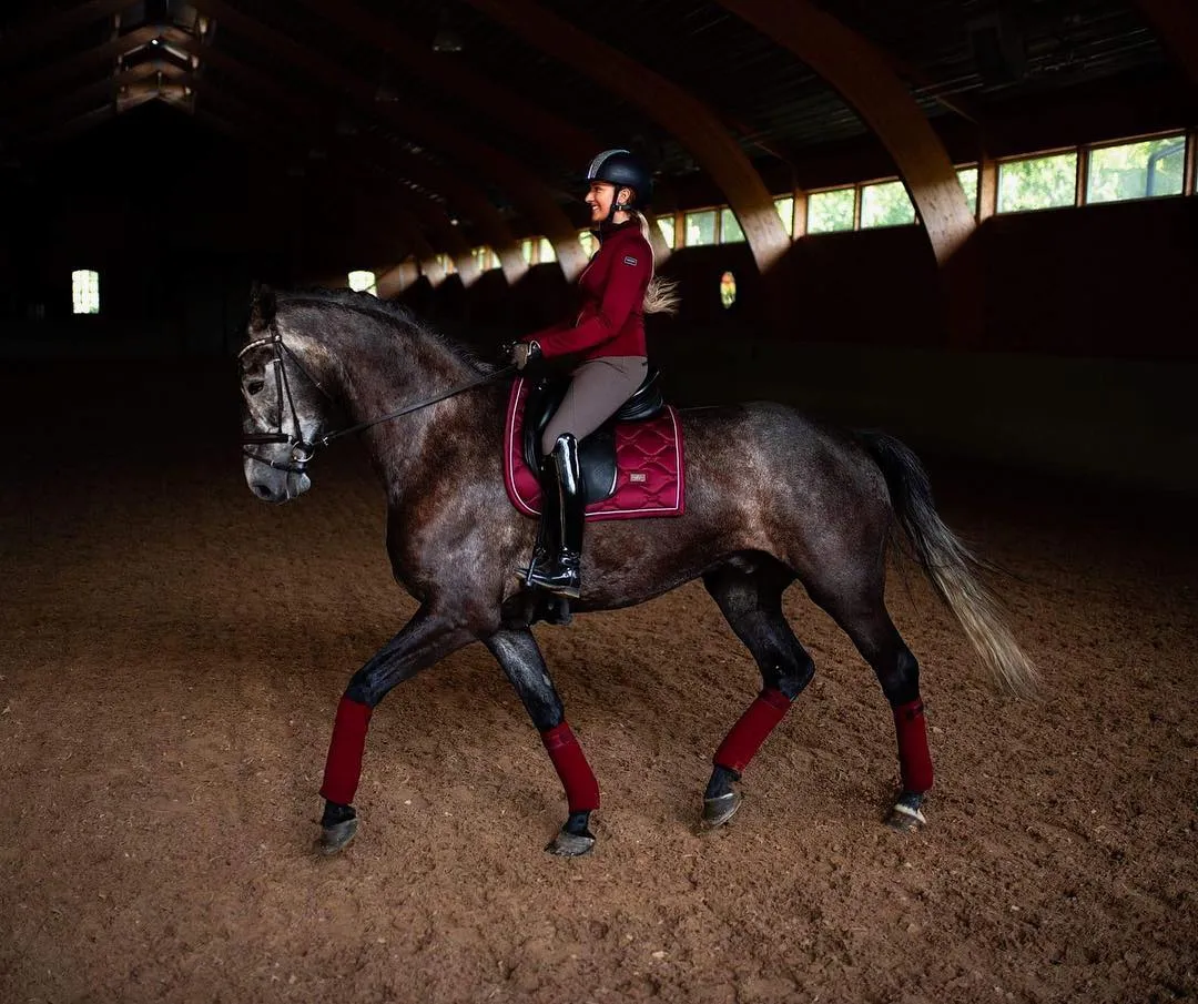 Equestrian Stockholm Dressage Saddle Pad Bordeaux