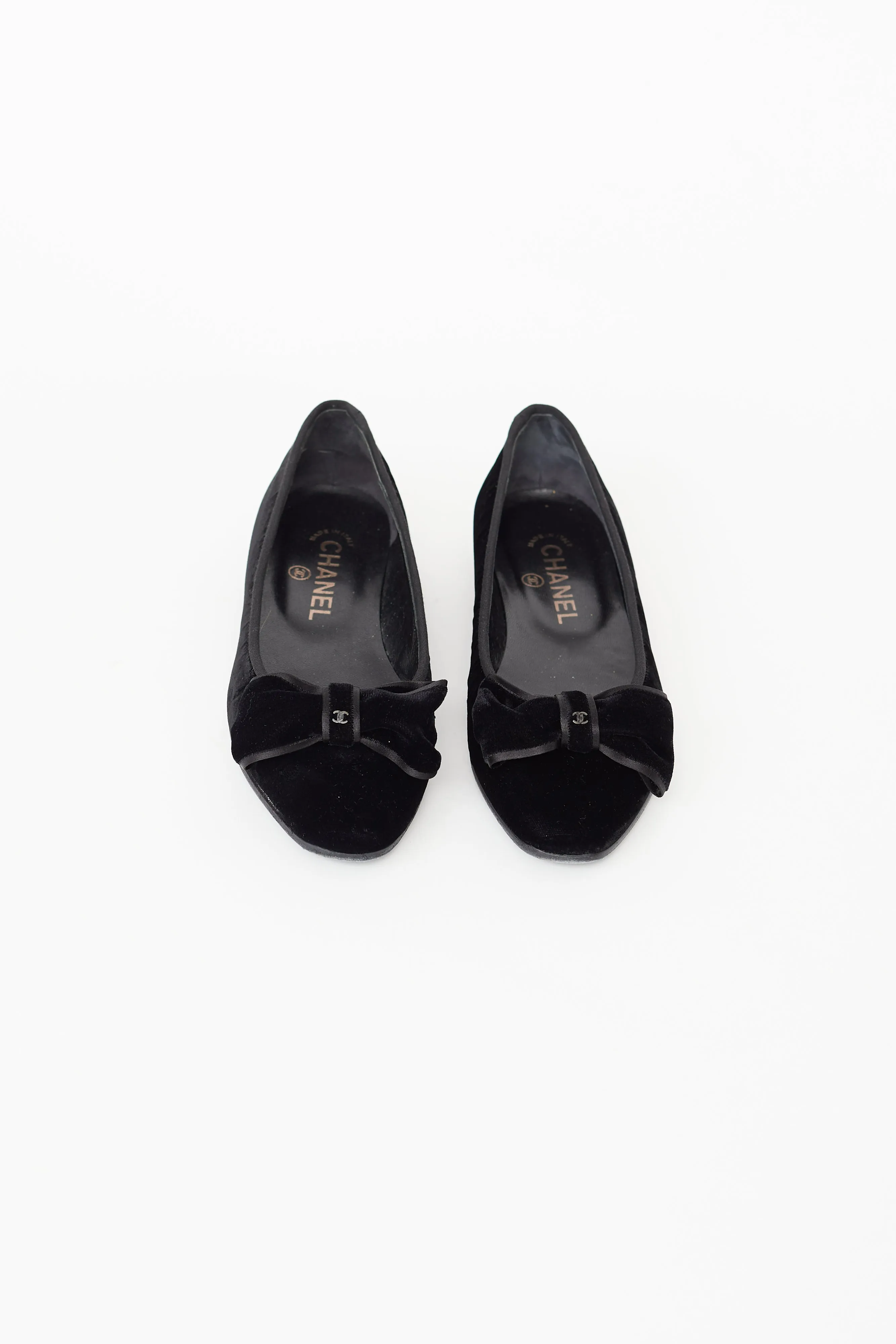 Fall 2004 Black Velvet Bow Ballet Flat