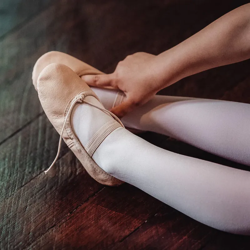 Flo Dancewear Leather Ballet Shoe - Pink