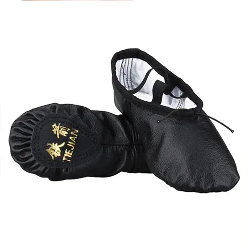 Genuine Leather Ballet Shoes Soft Bottom Breathable Ethnic Belly Dancing Shoes For Women Girls Exercise Cat's Claw Shoes