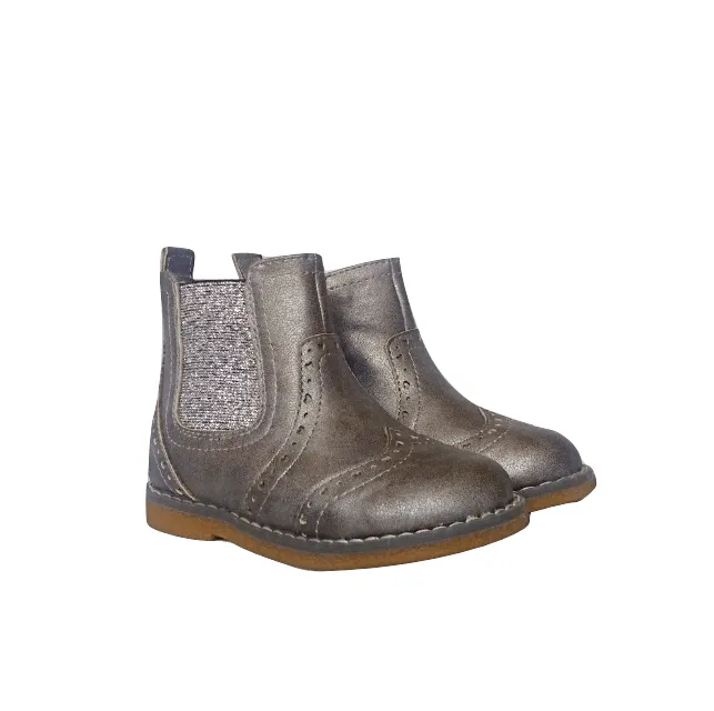 George Girls Brogues Silver Ankle Boots