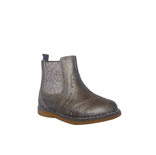 George Girls Brogues Silver Ankle Boots