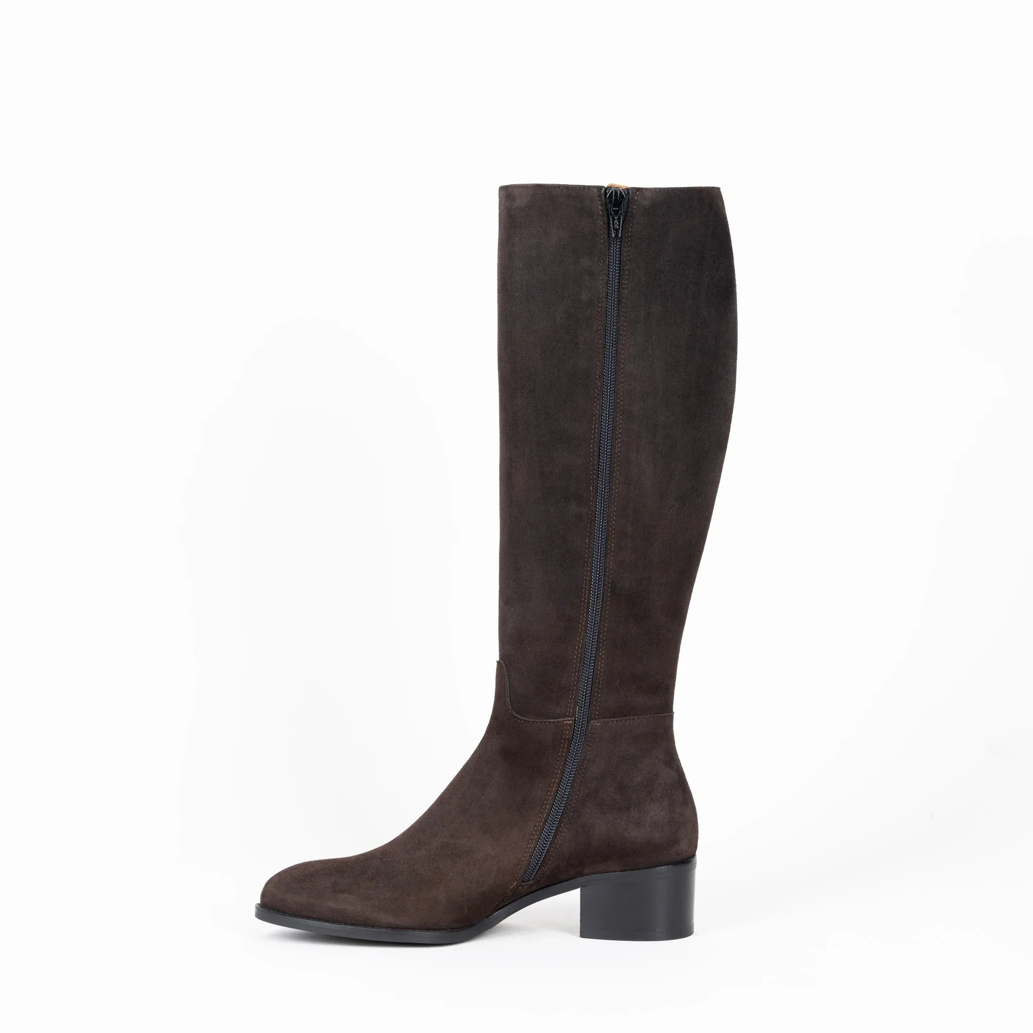 Gisele Boots in Brown Suede