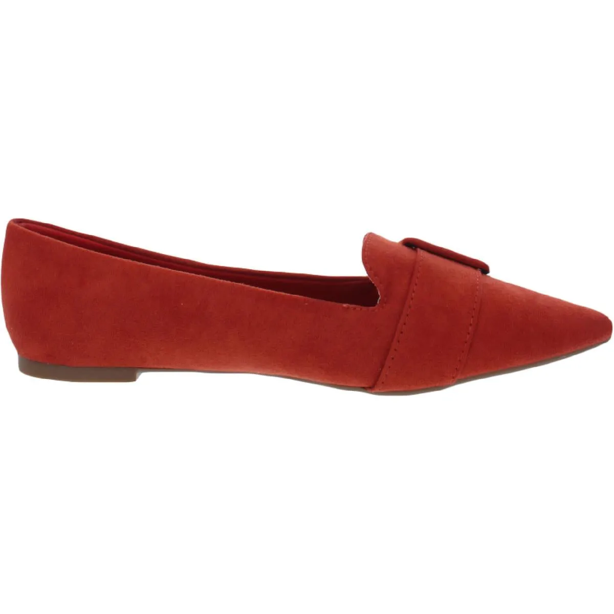 Journee Collection Womens Audrey Faux Suede Slip On Pointed Toe Flats