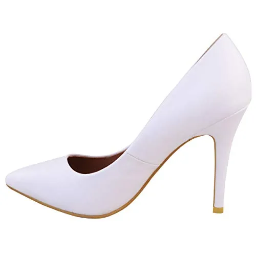 Ladies Low MID HIGH Heel With Pointed Toe Pumps In Court Shoes Style