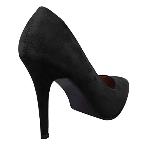 Ladies Low MID HIGH Heel With Pointed Toe Pumps In Court Shoes Style