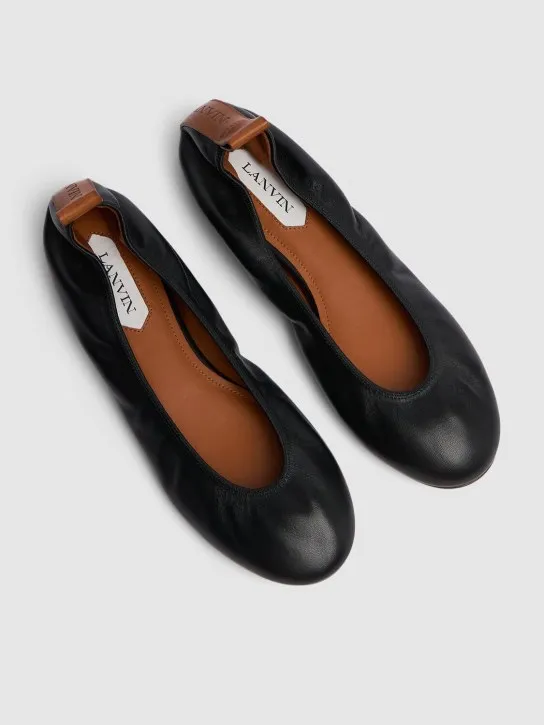 Lanvin   5mm Leather ballerina flats 