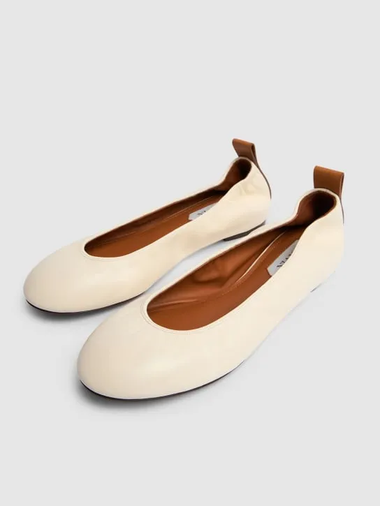 Lanvin   5mm Leather ballerina flats 