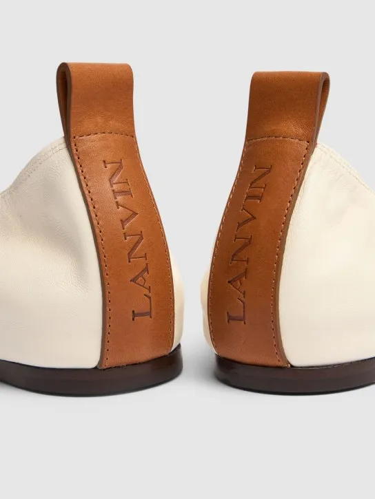 Lanvin   5mm Leather ballerina flats 