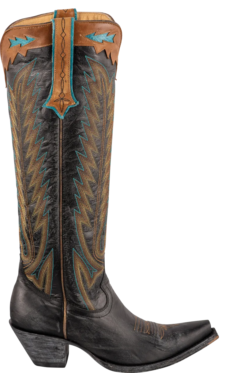 Old Gringo Women's Yucatan Tall Cowgirl Boots - Black