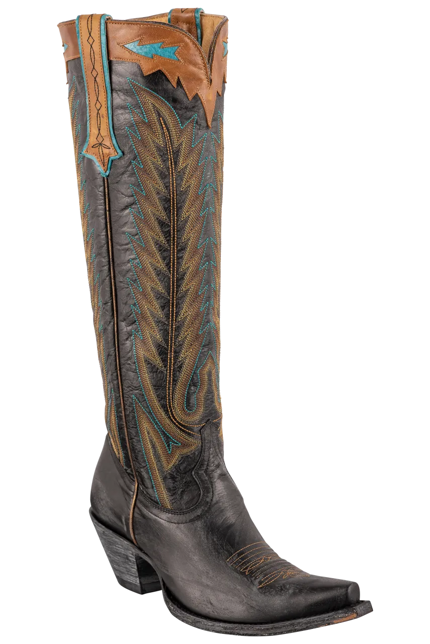 Old Gringo Women's Yucatan Tall Cowgirl Boots - Black