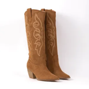 One Day Western Suede Boots