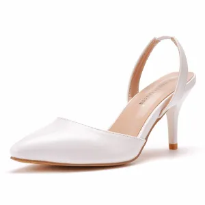 Pointed Toe Brief Elegant Slingback High Heels