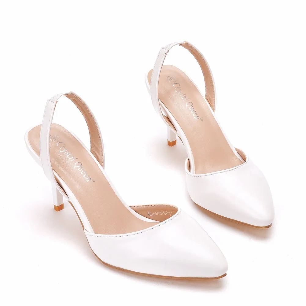 Pointed Toe Brief Elegant Slingback High Heels