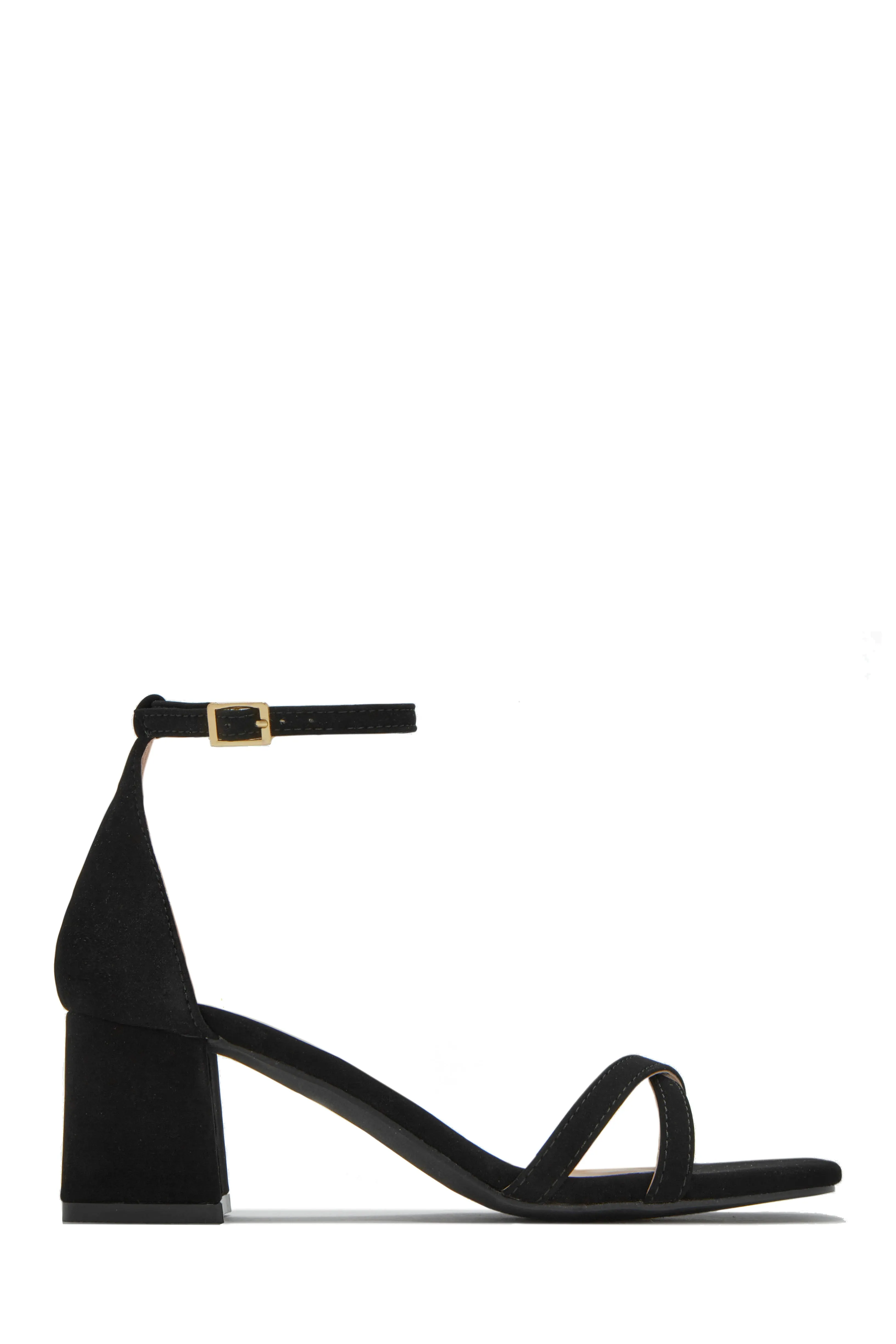 Rae Block Mid Heels - Black