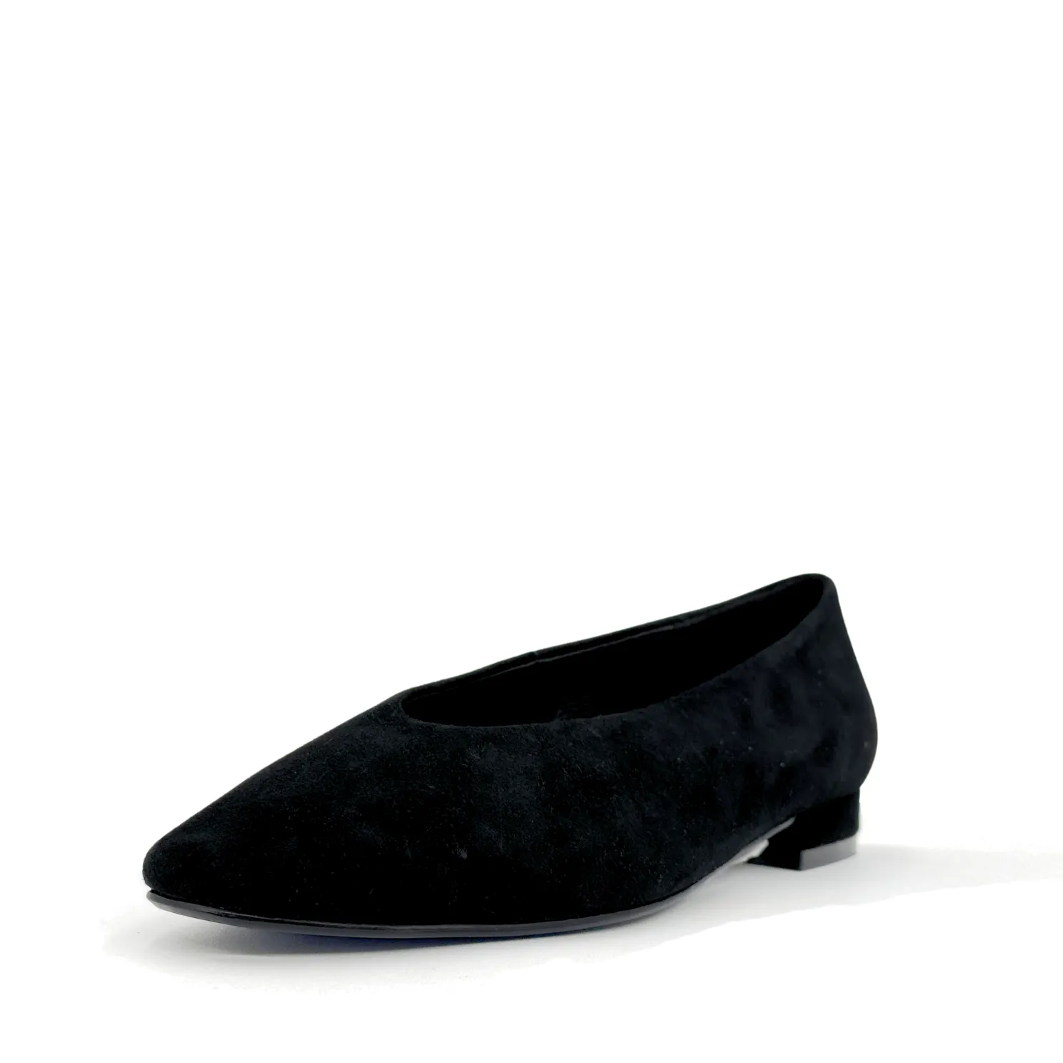 Slick Suede Ballet Flats