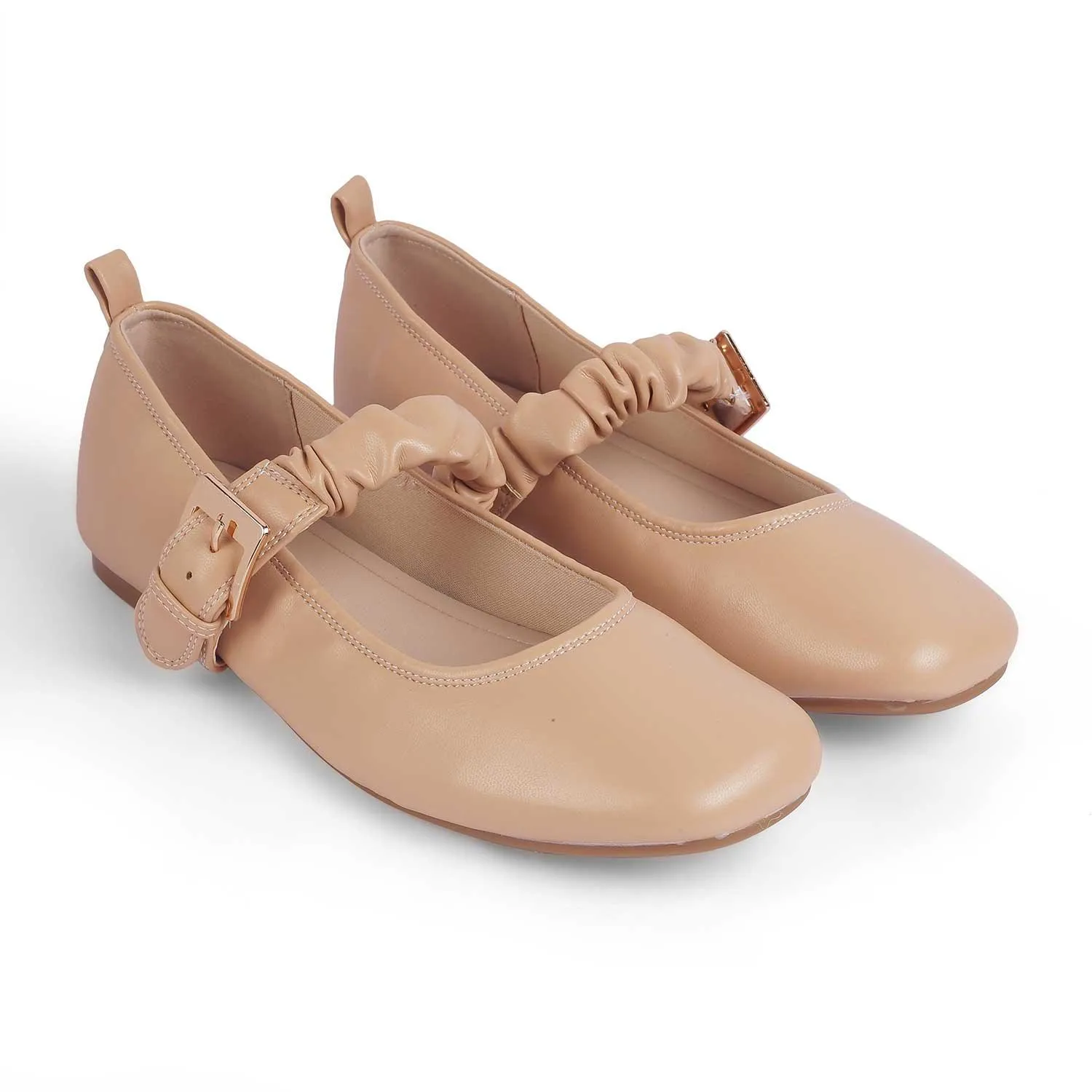 Tresmode Ballet Beige Women's Casual Ballerinas