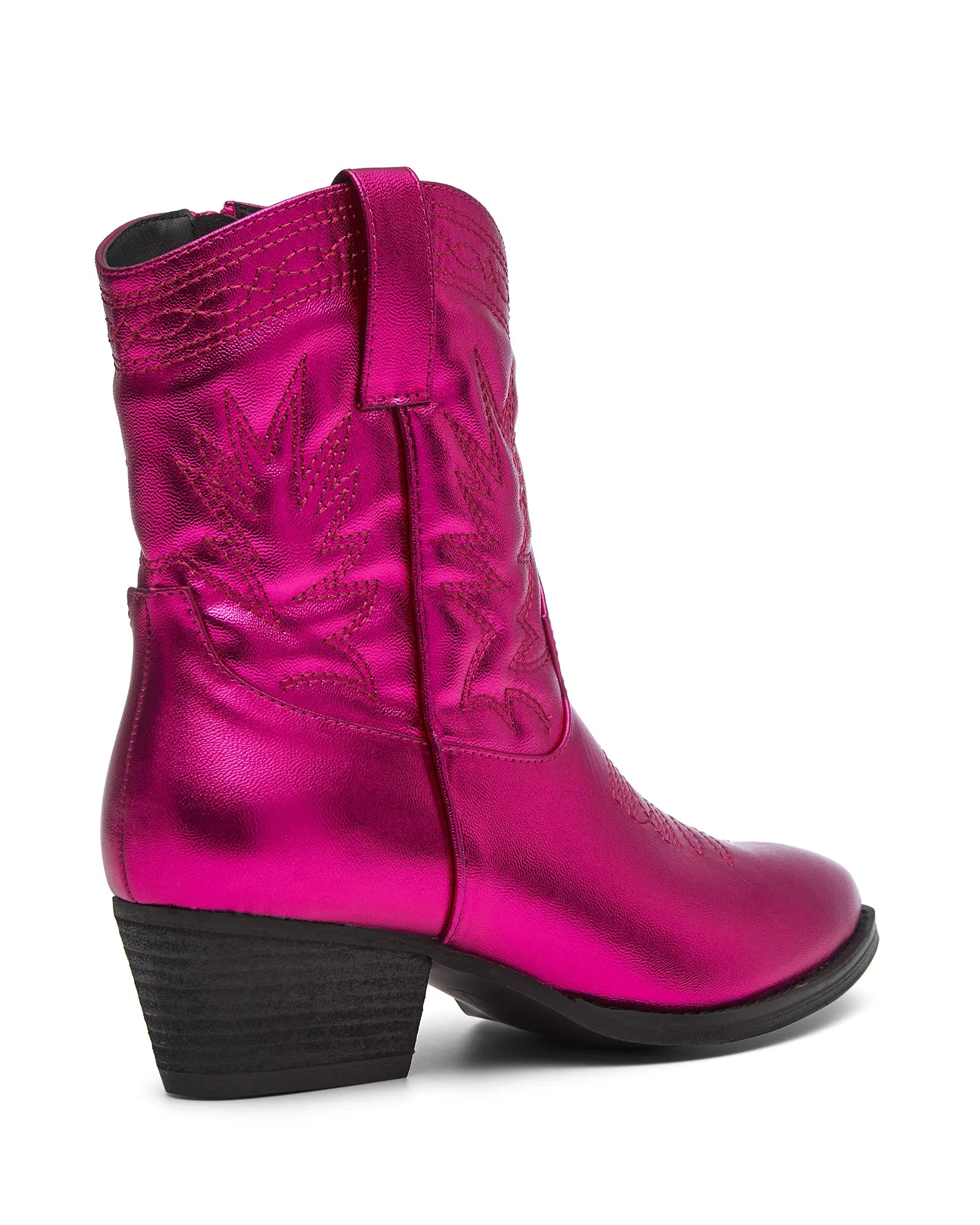 Wilder Cowboy Ankle Boot Metallic Pink