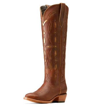 Women's Ariat Saylor Stretchfit 18" Chic Brown Tops - 10046966